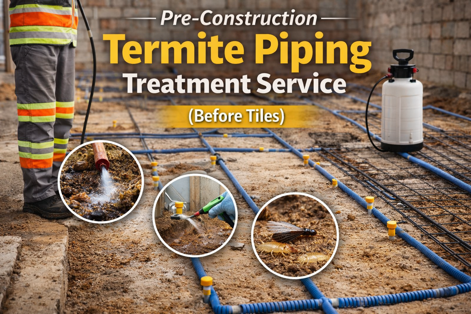 Pre-Construction Termite Piping Treatment