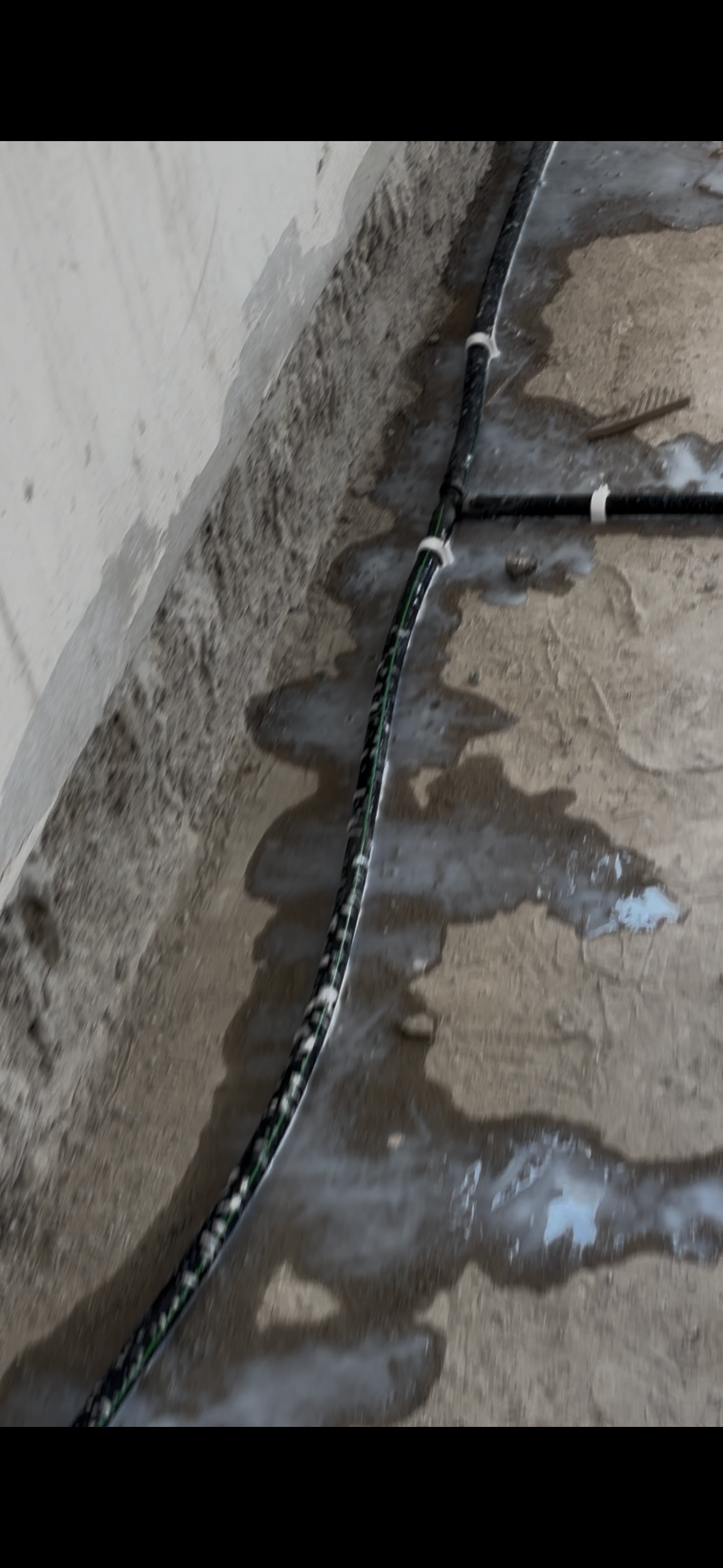 Underground piping layout